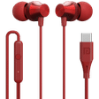 PORTRONICS Conch Beat C Wired Earphone with Mic (In Ear, Red)_1