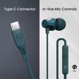 PORTRONICS Conch Beat C Wired Earphone with Mic (In Ear, Blue)_2