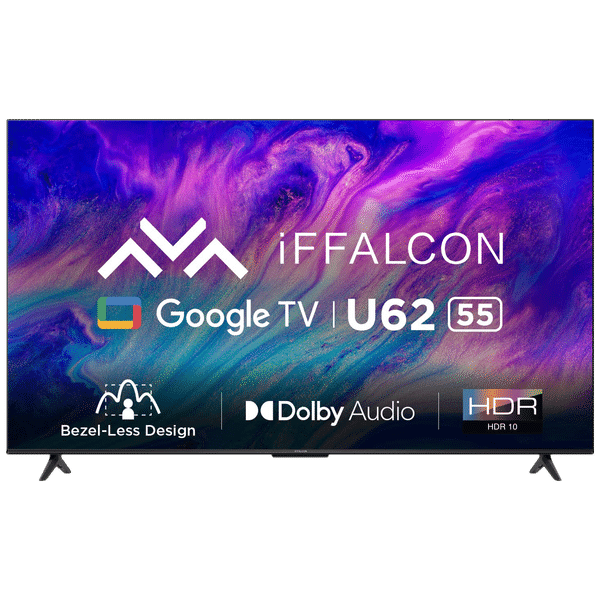 iFFALCON U62 139.7 cm (55 inch) LED 4K Ultra HD Google TV with Dolby Audio (2022 model)_1