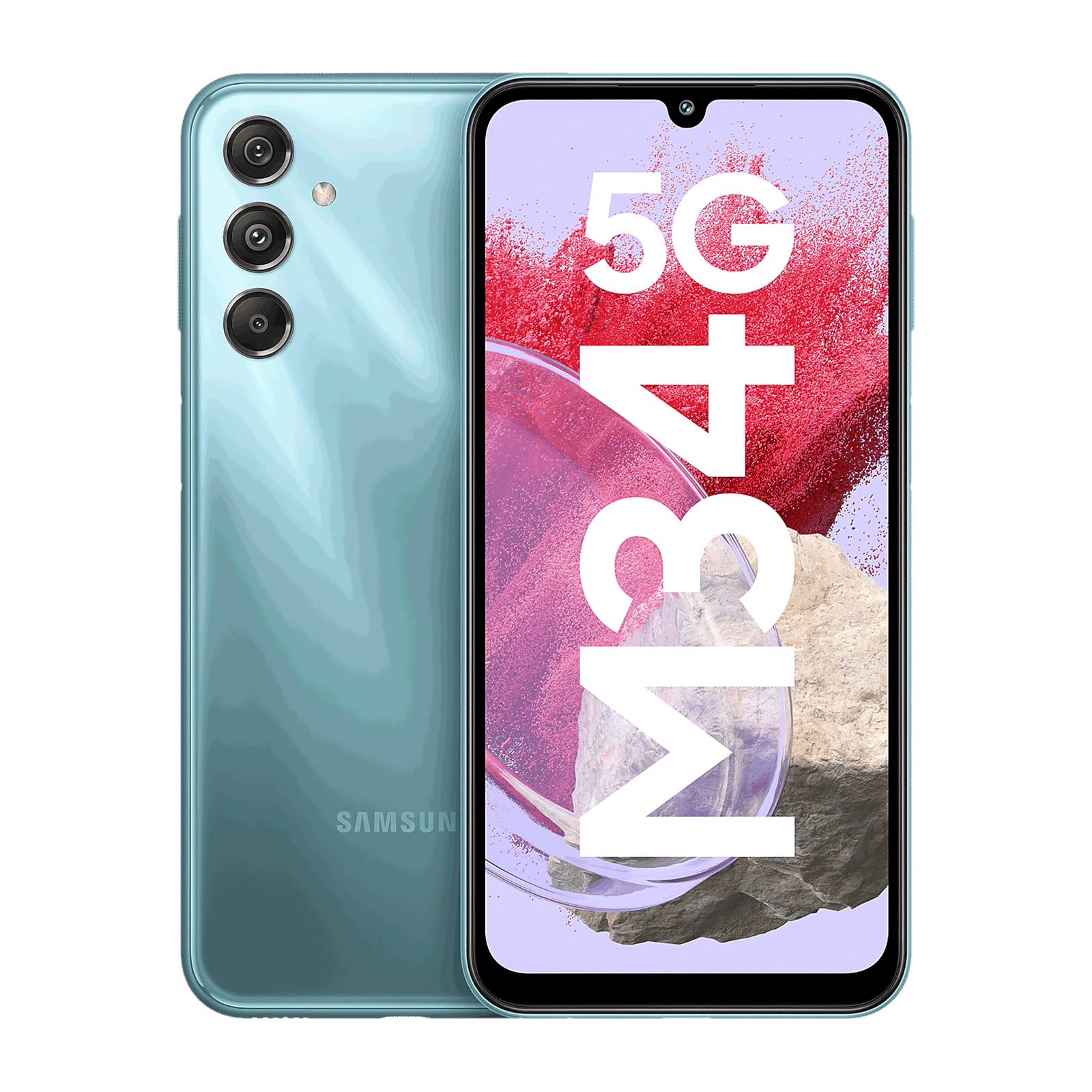 SAMSUNG Galaxy M34 5G (6GB RAM, 128GB, Waterfall Blue)