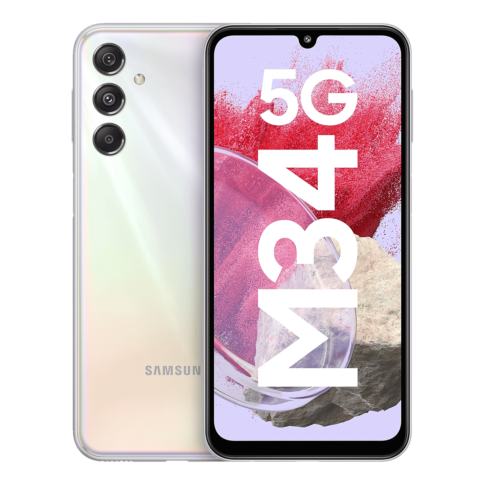 SAMSUNG Galaxy M34 5G (8GB RAM, 256GB, Prism Silver)