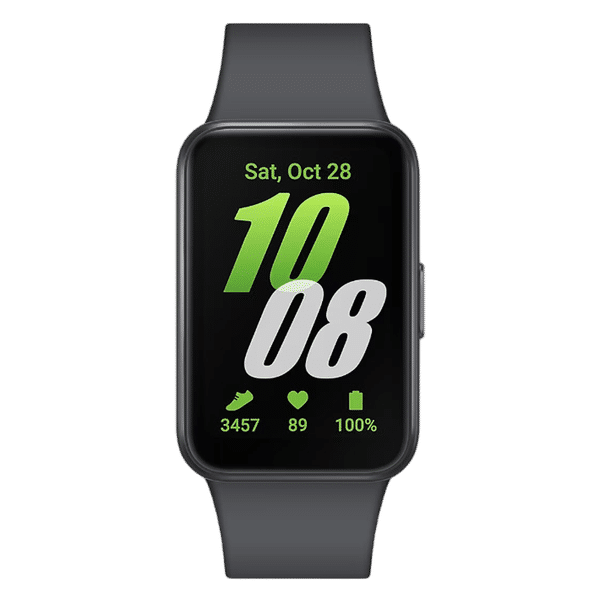 SAMSUNG Galaxy Fit3 Smartwatch with 100 Plus Watch Faces (40.9mm AMOLED Display, IP68 Water Resistant, Gray Strap)_1