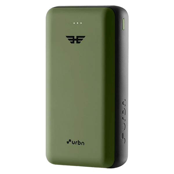 urbn 27000 mAh 65W Fast Charging Power Bank (2 Type A and 1 Type C Ports, Ultra Compact Casing, Universal Compatibility, Green)_1