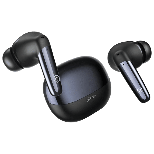 pTron Zenbuds Ultima TWS Earbuds with Active Noise Cancellation (IPX5 Water Resistant, Fast Charging, Black)_1