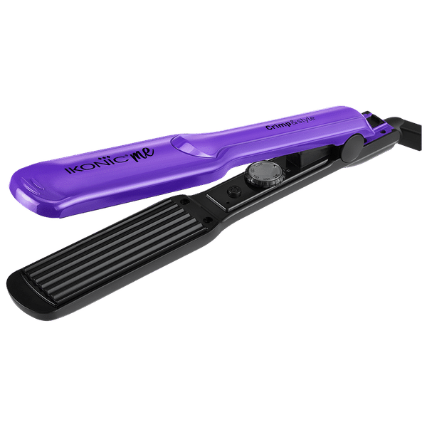 Ikonic Style Hair Crimper with Nano Titanium Technology (Titanium Plates, Purple)_1