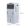 Croma AZ40 40 Litres Personal Air Cooler with Inverter Compatible (Ice Chamber, White & Grey)_2