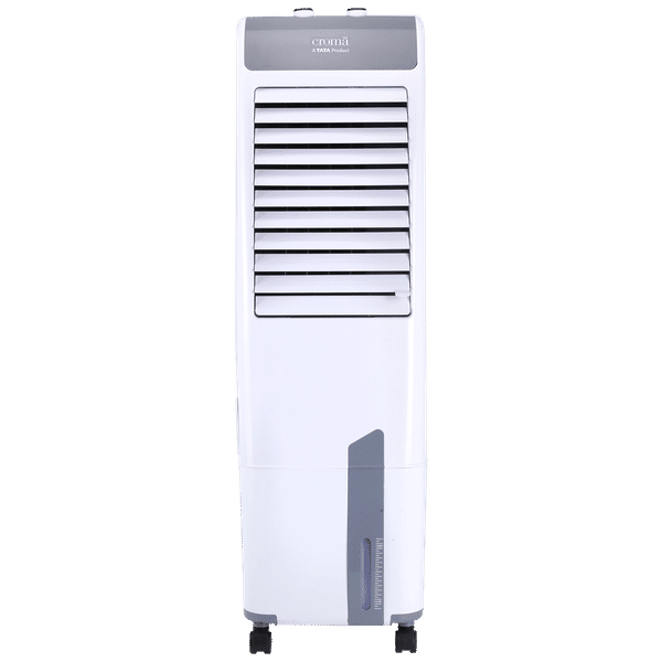 Croma AZ30 30 Litres Tower Air Cooler with Inverter Compatible (Ice Chamber, White & Grey)_1