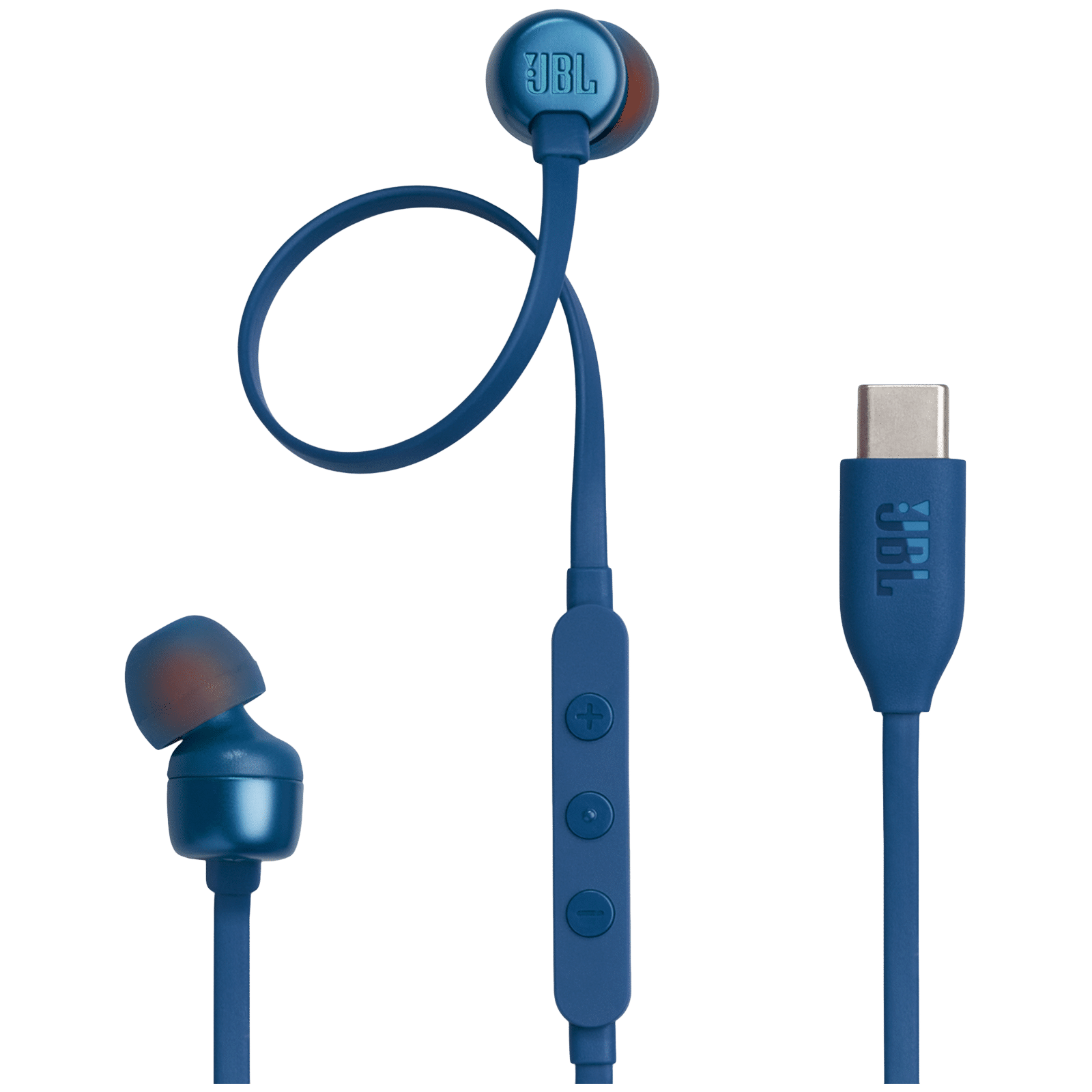 JBL T310C Wired Earphone with Mic (In Ear, Blue)