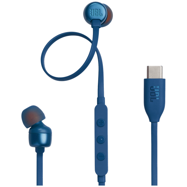 JBL T310C Wired Earphone with Mic (In Ear, Blue)_1