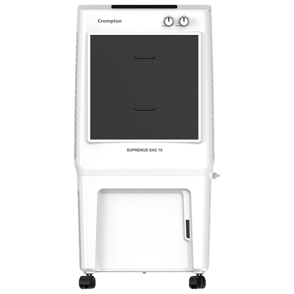 Crompton Supremus 70 Litres Desert Air Cooler with Inverter Compatible (Auto Swing with Motorised Louvers, White & Black)_1