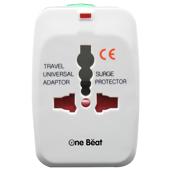 One Beat Travel Adapter (Built In Safety Shutters, OB201000, White)_1