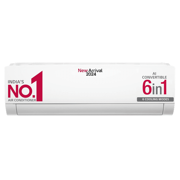 LG 6 in 1 Convertible 2 Ton 3 Star AI Inverter Split AC with 4 Way Swing (2024 Model, Copper Condenser, TSQ24ENXE)_1