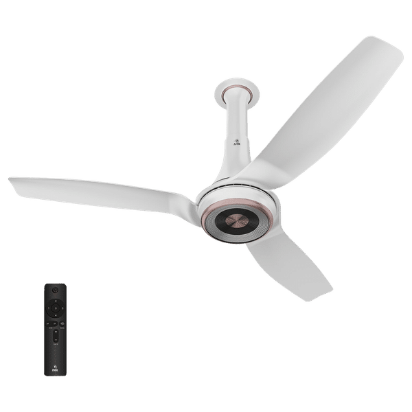 BAJAJ Nex Dryft A95 5 Star 1200mm 3 Blade BLDC Motor Smart Ceiling Fan with Remote (Alexa & Google Assistant, Classic White)_1