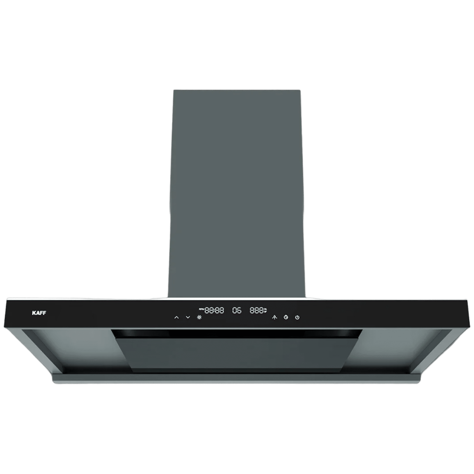 KAFF Missoni 90cm 1280m3/hr Ducted Auto Clean Wall Mounted Chimney with Parametric Suction Technology (Black)