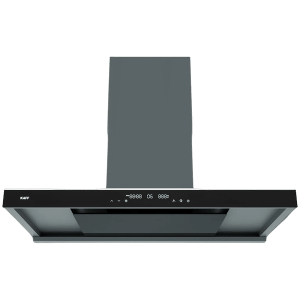 KAFF Missoni 90cm 1280m3/hr Ducted Auto Clean Wall Mounted Chimney with Parametric Suction Technology (Black)_1