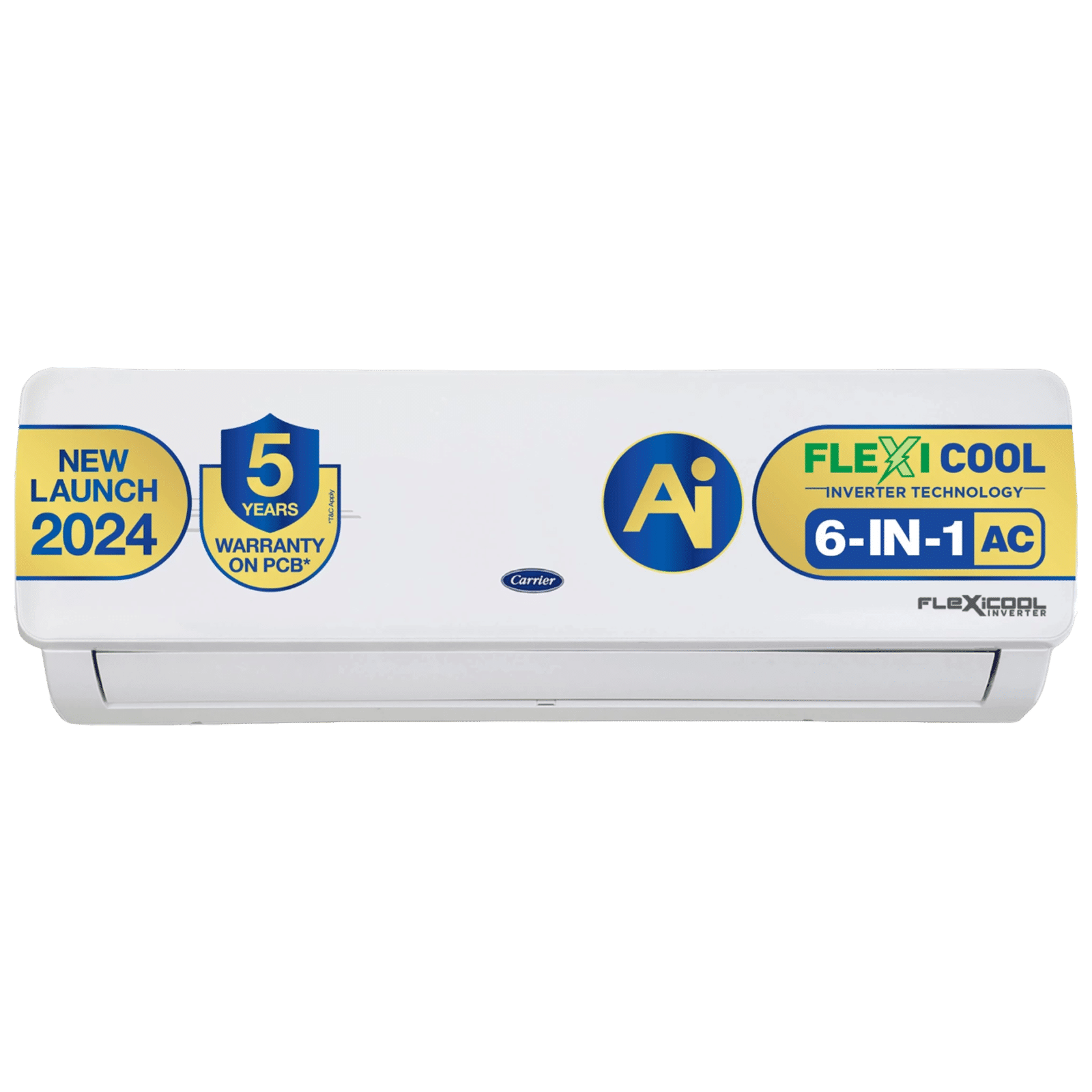 Carrier ESTER NEO Exi Plus 6 in 1 Convertible 1.5 Ton 3 Star Inverter Split AC with Auto Cleanser (2024 Model, Copper Condenser, CAI18ER3R34F0)