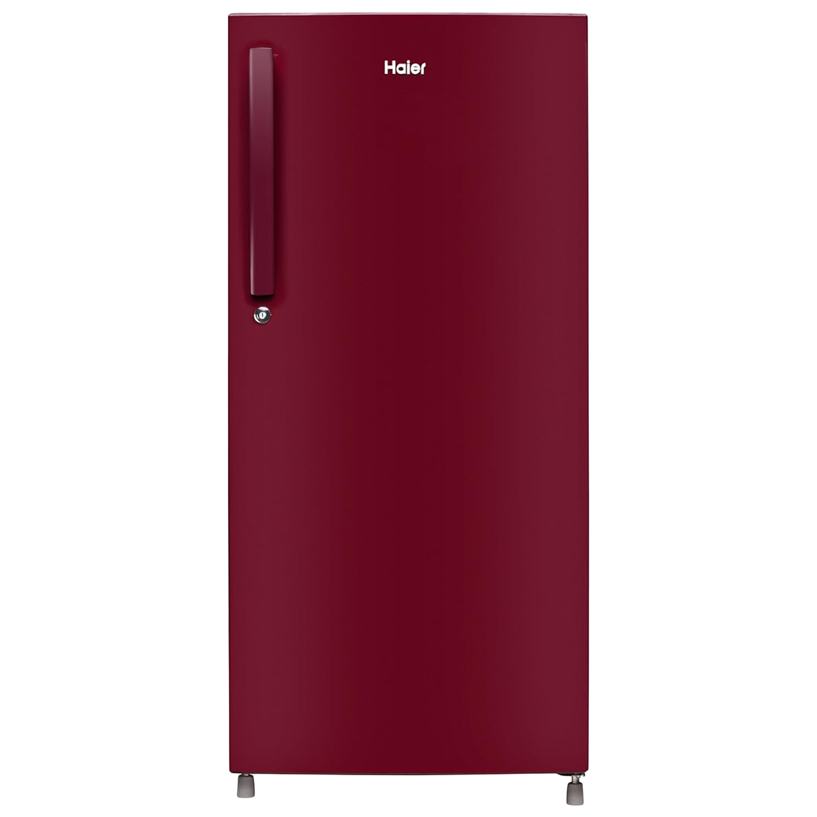 Haier 190 Litres 2 Star Direct Cool Single Door Refrigerator with Antibacterial Gasket (HED202RSP, Red Mono)