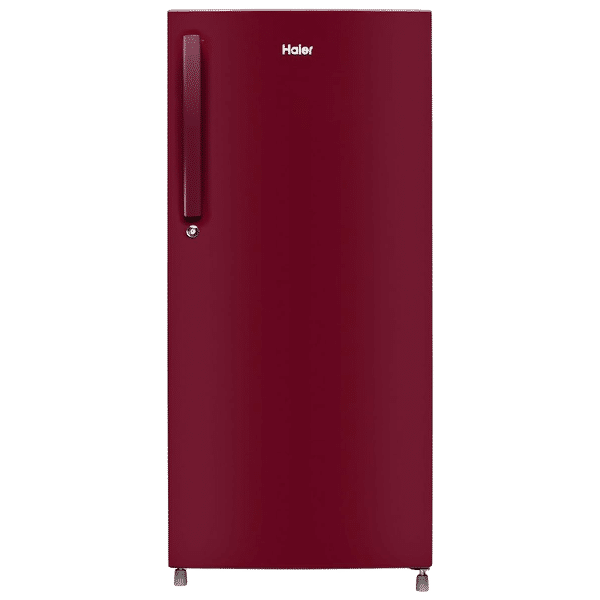 Haier 190 Litres 2 Star Direct Cool Single Door Refrigerator with Antibacterial Gasket (HED202RSP, Red Mono)_1