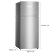 LIEBHERR 265 Litres 3 Star Frost Free Double Door Refrigerator with Central Power Cooling (TCSL 2640, Edelstahllook)_3