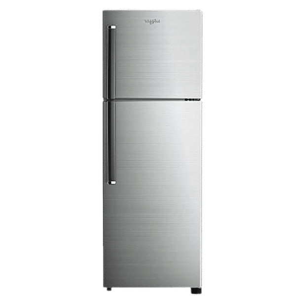 Whirlpool NeoFresh 265 Litres 2 Star Frost Free Double Door Refrigerator with 6th Sense DeepFreeze Technology (NEO 278LH PRM, Chromium Steel)_1