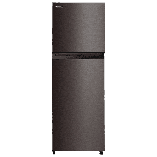 TOSHIBA 272 Litres 2 Star Frost Free Double Door Refrigerator with AG+ Bio Deodorizer (GR-RT328WE-PMI, Satin Grey)_1