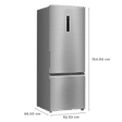 Haier 346 Litres 3 Star Frost Free Double Door Bottom Mount Convertible Refrigerator with Multi Air Flow System (HRB-3664BS-E, Brushline Silver)_3