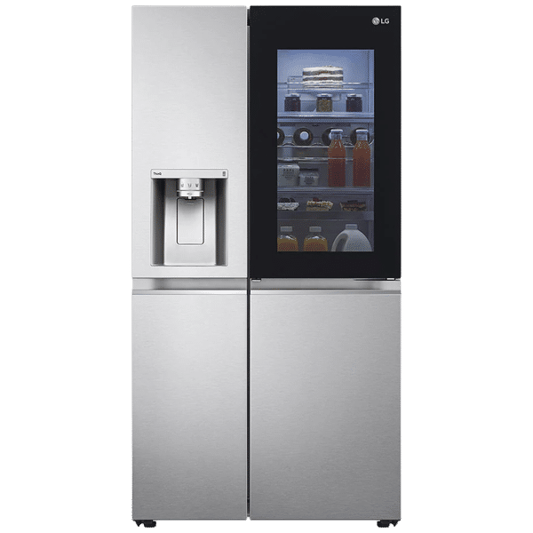 LG 674 Litres Frost Free Side by Side Door Smart Wi-Fi Enabled Refrigerator with InstaView Door-in-Door (GC-X257CSES.ABSQEB, Noble Steel)_1
