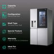 LG 674 Litres Frost Free Side by Side Door Smart Wi-Fi Enabled Refrigerator with InstaView Door-in-Door (GC-X257CSES.ABSQEB, Noble Steel)_2