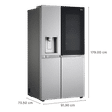 LG 674 Litres Frost Free Side by Side Door Smart Wi-Fi Enabled Refrigerator with InstaView Door-in-Door (GC-X257CSES.ABSQEB, Noble Steel)_3