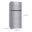 LG 423 Litres 2 Star Frost Free Double Door Convertible Refrigerator with Smart Diagnosis (GL-S422SPZY.DPZZEB, Shiny Steel)_3