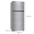 LG 423 Litres 2 Star Frost Free Double Door Refrigerator with Anti-Bacterial Gasket (GL-N422SDSY.DDSZEB, Dazzle Steel)_3