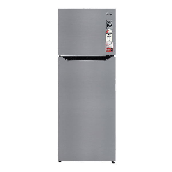LG 284 Litres 2 Star Frost Free Double Door Convertible Refrigerator with Multi Air Flow System (GL-S302SPZY, Shiny Steel)_1