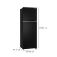 Panasonic Prime 338 Litres 3 Star Frost Free Double Door Convertible Refrigerator with AG Clean Technology (NR-TG358CPKN, Diamond Black)_3
