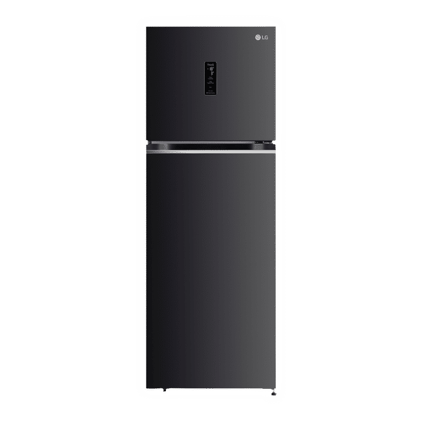LG 340 Litres 3 Star Frost Free Double Door Smart Wi-Fi Enabled Refrigerator with Multi Air Flow System (GL-T342VESX, Ebony Sheen)_1