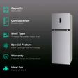 LG 360 Litres 3 Star Frost Free Double Door Smart Wi-Fi Enabled Refrigerator with Smart Diagnosis (GL-T382VPZX, Shiny Steel)_2