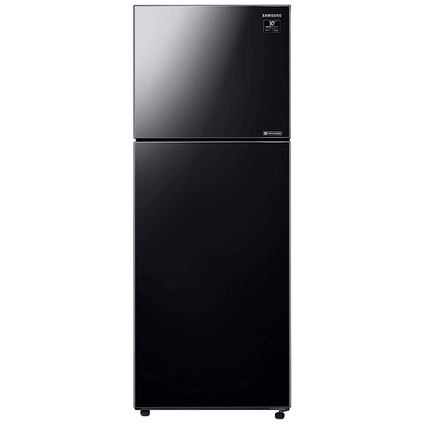 SAMSUNG 415 Litres 2 Star Frost Free Double Door Convertible Refrigerator with Anti-Bacteria Protector (RT42T50682C/TL, Black Glass)_1