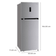 LG 340 Litres 3 Star Frost Free Double Door Smart Wi-Fi Enabled Refrigerator with Door Cooling Plus Technology (GL-T342VPZX, Shiny Steel)_3