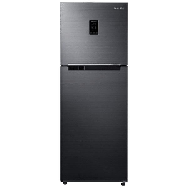 SAMSUNG 301 Litres 2 Star Frost Free Double Door Convertible Refrigerator with Deodorizing Filter (RT34C4522BX/HL, Luxe Black)_1