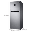 SAMSUNG 363 Litres 2 Star Frost Free Double Door Convertible Refrigerator with Digital Inverter Compressor (RT39C5532SL/HL, Real Stainless)_3
