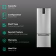 Whirlpool Intellifresh Pro 325 Litres 3 Star Frost Free Double Door Bottom Mount Refrigerator with AI Technology (IFPRO BM INV 340 ELT, Omega Steel)_2