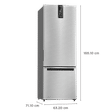 Whirlpool Intellifresh Pro 325 Litres 3 Star Frost Free Double Door Bottom Mount Refrigerator with AI Technology (IFPRO BM INV 340 ELT, Omega Steel)_3