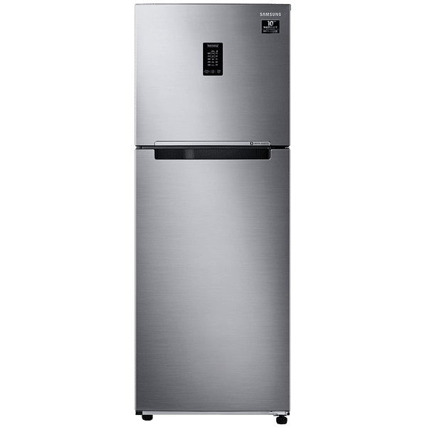 SAMSUNG 336 Litres 3 Star Frost Free Double Door Convertible Refrigerator with Curd Maestro (RT37T4632SL/HL, Elegant Inox)_1