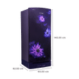 VOLTAS beko 183 Litres 4 Star Direct Cool Single Door Refrigerator with Stabilizer Free Operation (RDC215B / W0DBR0M0, Dahlia Blue)_3