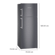 LIEBHERR 472 Litres 2 Star Frost Free Double Door Refrigerator with DuoCooling Technology (TDCS 4740-20, Cobalt Steel)_3