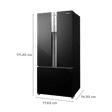 Panasonic 551 Litres 3 Star Frost Free Side by Side Refrigerator with AG Clean Technology (NR-CY550GKXZ, Black)_3