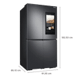 SAMSUNG 865 Litres Frost Free French Door Smart Wi-Fi Enabled Refrigerator with Door-in-Door (RF87A9770SG/TL, Black Caviar)_3