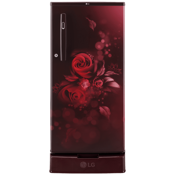 LG 185 Litres 3 Star Direct Cool Single Door Refrigerator with Stabilizer Free Operation (GL-D199OSED.ASEZEB, Scarlet Euphoria)_1