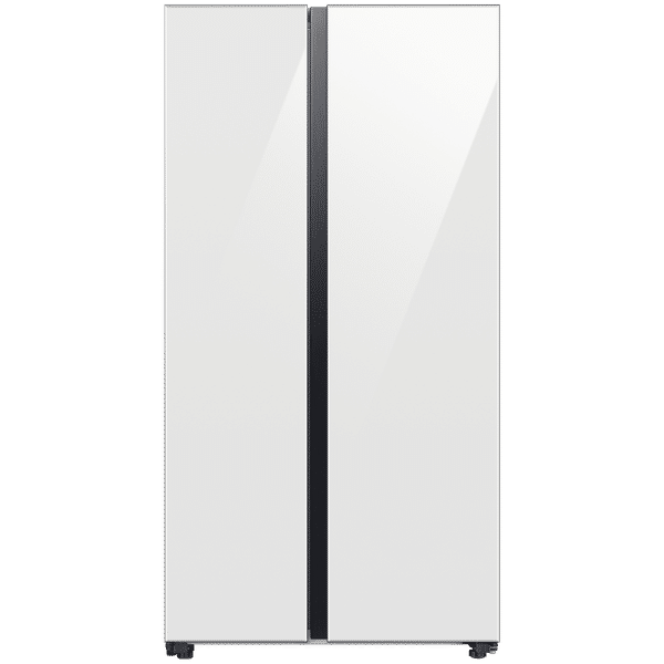 SAMSUNG 653 Litres 3 Star Auto Defrost Side by Side Refrigerator with Twin Cooling Plus (RS76CB811312HL, Clean White)_1