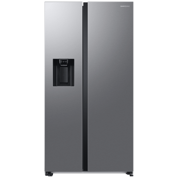 SAMSUNG 633 Litres 3 Star Auto Defrost Side by Side Refrigerator with Twin Cooling Plus (RS78CG8543SLHL, EZ Clean Steel)_1