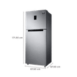 SAMSUNG 363 Litres 2 Star Frost Free Double Door Convertible Refrigerator with Stabilizer Free Operation (RT39C5532S8/HL, Elegant Inox)_3